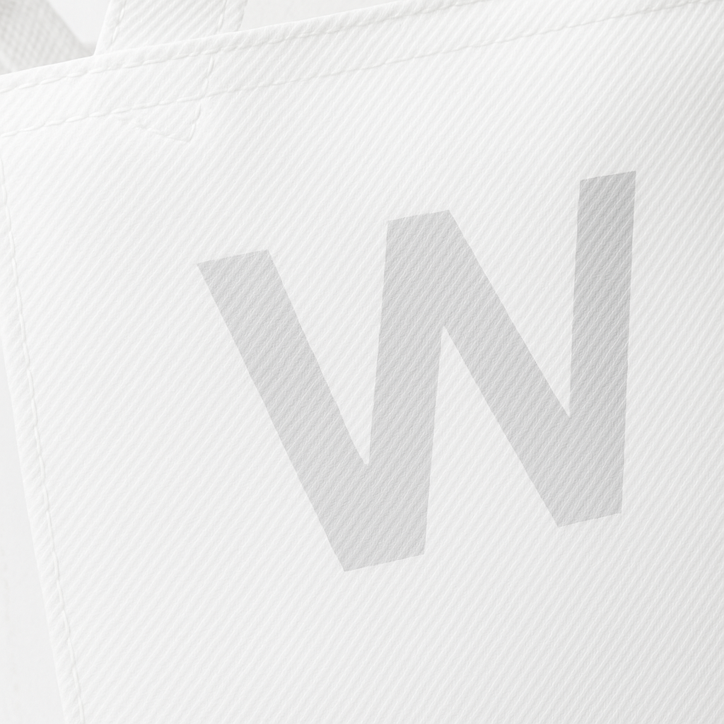 New white semi-transparent Woolies shopping bag